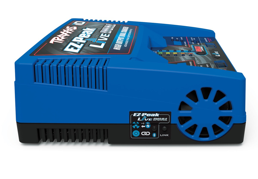 Charger Traxxas EZ-Peak® Live Dual 26+ amp NiMH/LiPo Fast Charger with iD