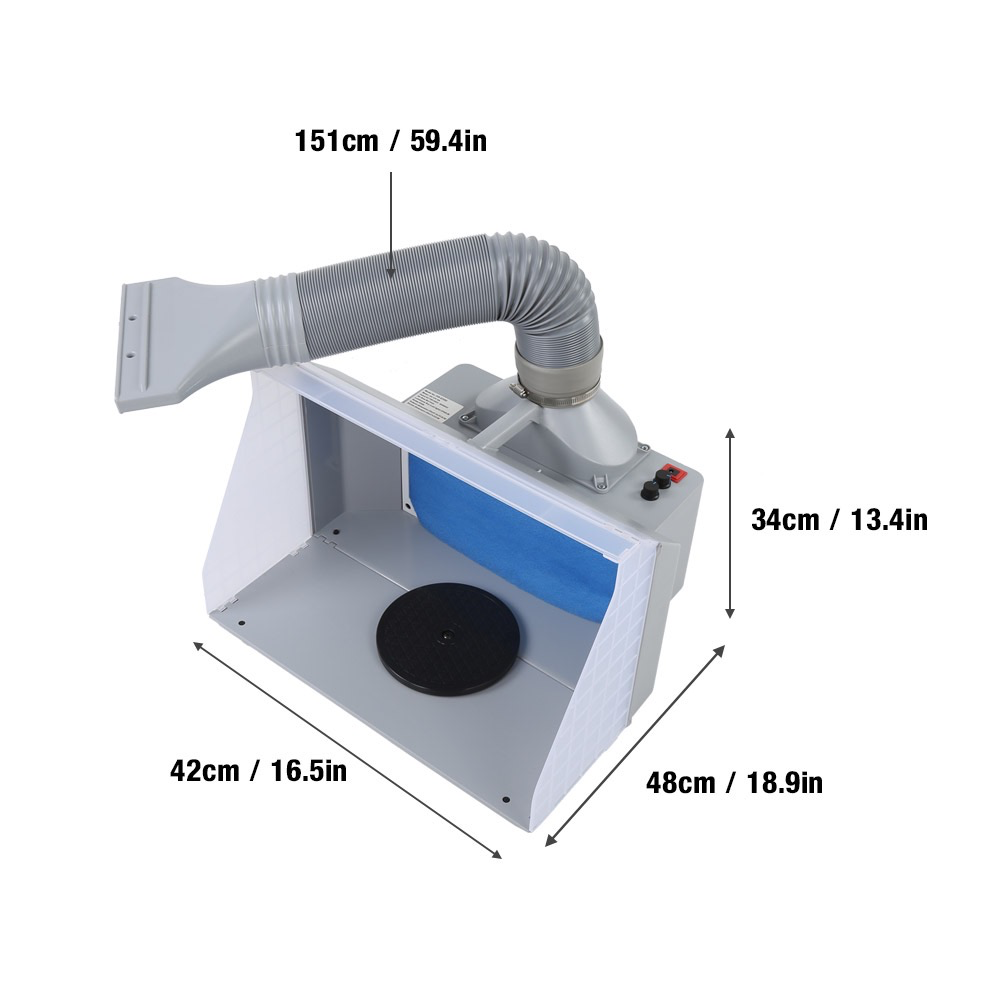 Tools HS Airbrush Extractor Spray Booth Kit.