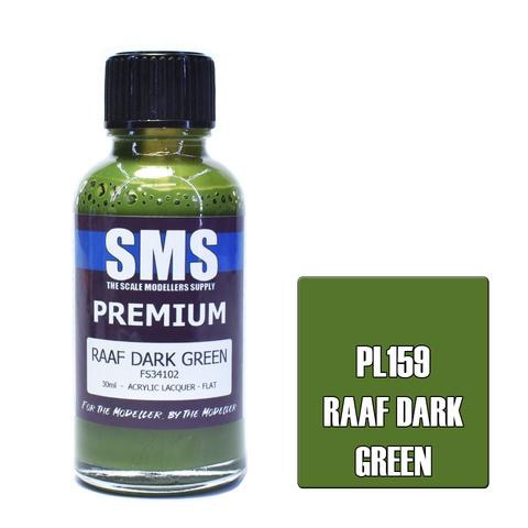 Paint SMS Premium Acrylic Lacquer RAAF DARK GREEN FS34102 30ml