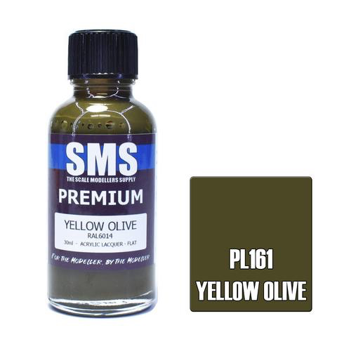 Paint SMS Premium Acrylic Lacquer YELLOW OLIVE RAL6014 30ml