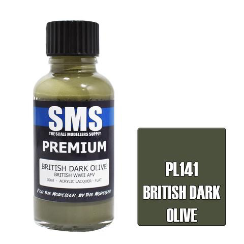 Paint SMS Premium Acrylic Lacquer BRITISH DARK OLIVE 30ml