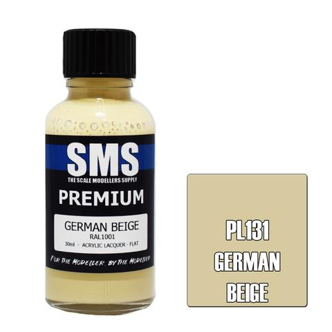 Paint SMS Premium Acrylic Lacquer GERMAN BEIGE RAL1001 30ml