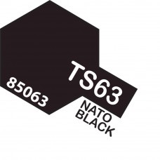 Paint Tamiya Color Spray for Plastics TS-63 Nato Black. 100ml Spray Can