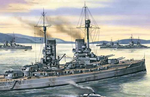 Parts ICM (g) 1:350 Scale - Konig, WWI German Battleship.