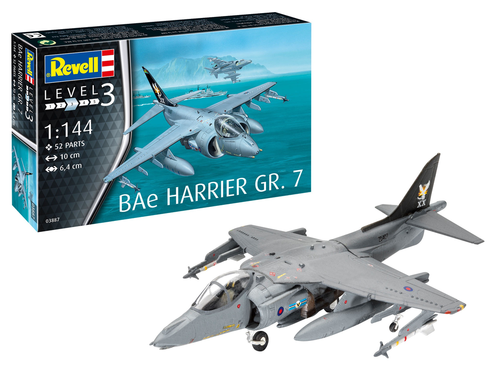 Plastic Kits Revell (e) 1/144 Scale - Bae Harrier GR.7