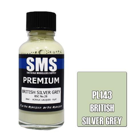 Paint SMS Premium Acrylic Lacquer BRITISH SILVER GREY BSC NO.28 30ml