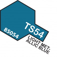 Paint Tamiya Color Spray for Plastics TS-54 Light Metallic Blue. 100ml Spray Can