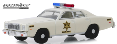 Diecast DDA 1:64 1977 Plymouth Fury - Hazzard County Sherrif