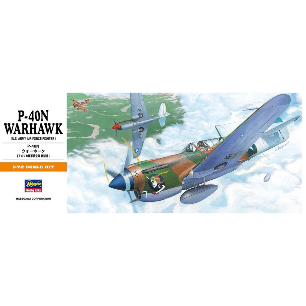 Plastic Kits Hasegawa - (h) 1/72  P-40N Warhawk