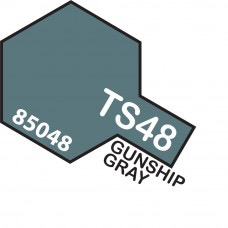 Paint Tamiya Color Spray for Plastics TS-48 Gunship Gray. 100ml Spray Can