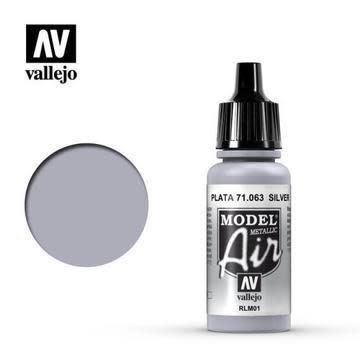 Plastic Kits VALLEJO Model Air Silver RLM 01 17 ML Acrylic Airbrush Paint