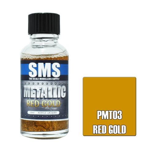 Paint SMS Metal Acrylic Lacquer RED GOLD 30ml