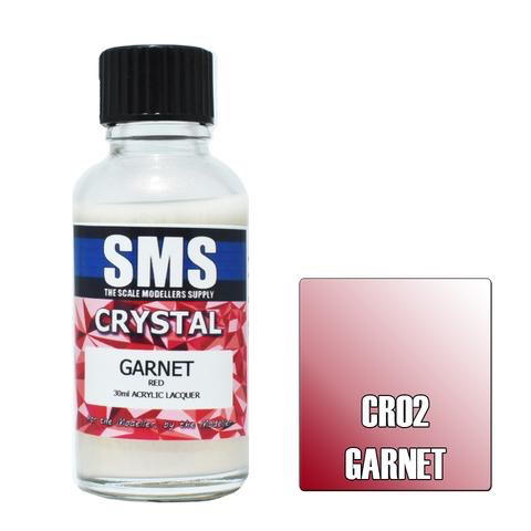 Paint SMS Crystal Acrylic Lacquer GARNET 30ml