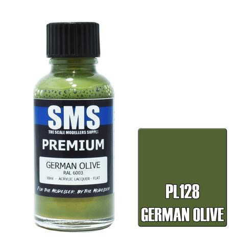 Paint SMS Premium Acrylic Lacquer GERMAN OLIVE RAL6003 30ml