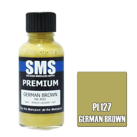 Paint SMS Premium Acrylic Lacquer GERMAN BROWN RAL8020 30ml