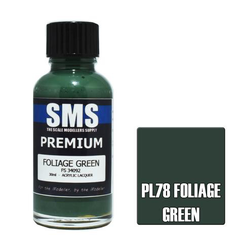 Paint SMS Premium Acrylic Lacquer FOLIAGE GREEN FS34092 30ml