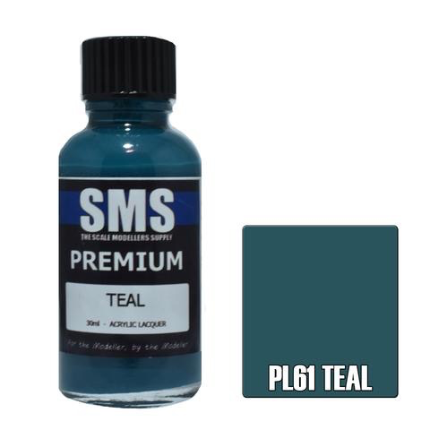 Paint SMS Premium Acrylic Lacquer TEAL 30ml