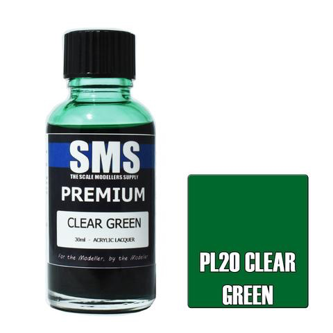 Paint SMS Premium Acrylic Lacquer CLEAR GREEN 30ml