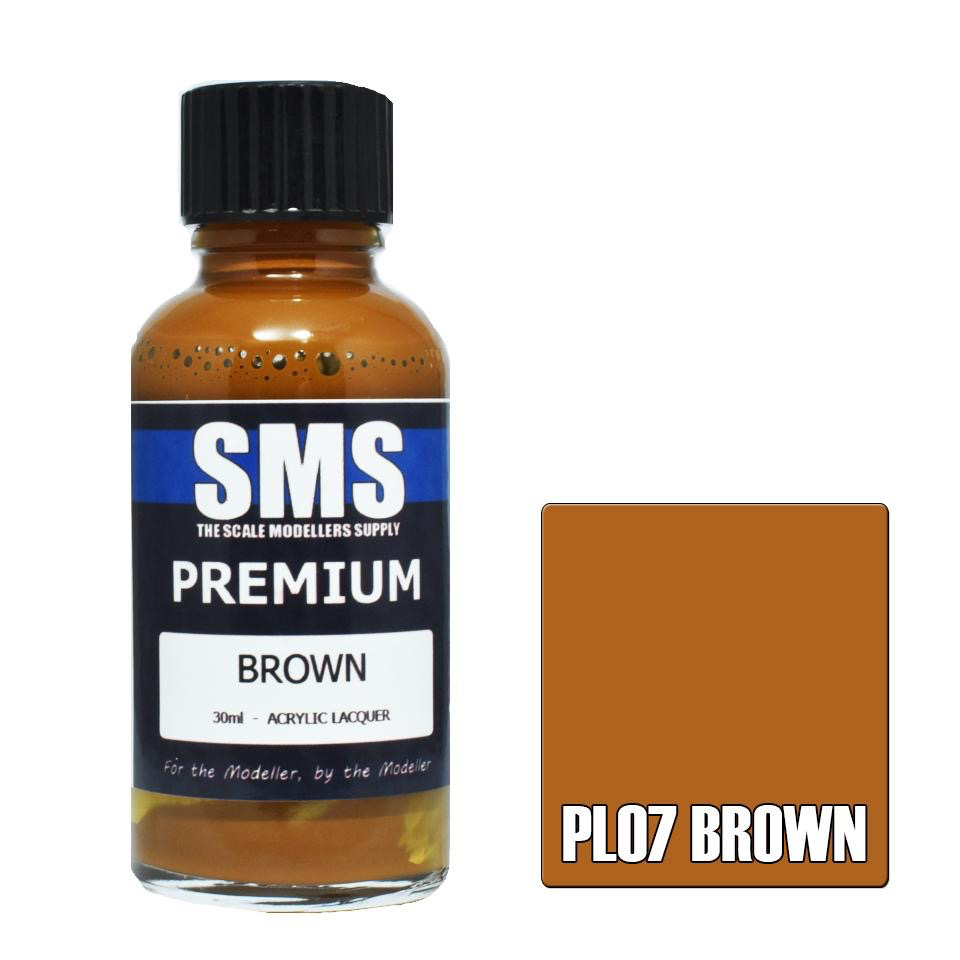 Paint SMS Premium Acrylic Lacquer BROWN 30ml