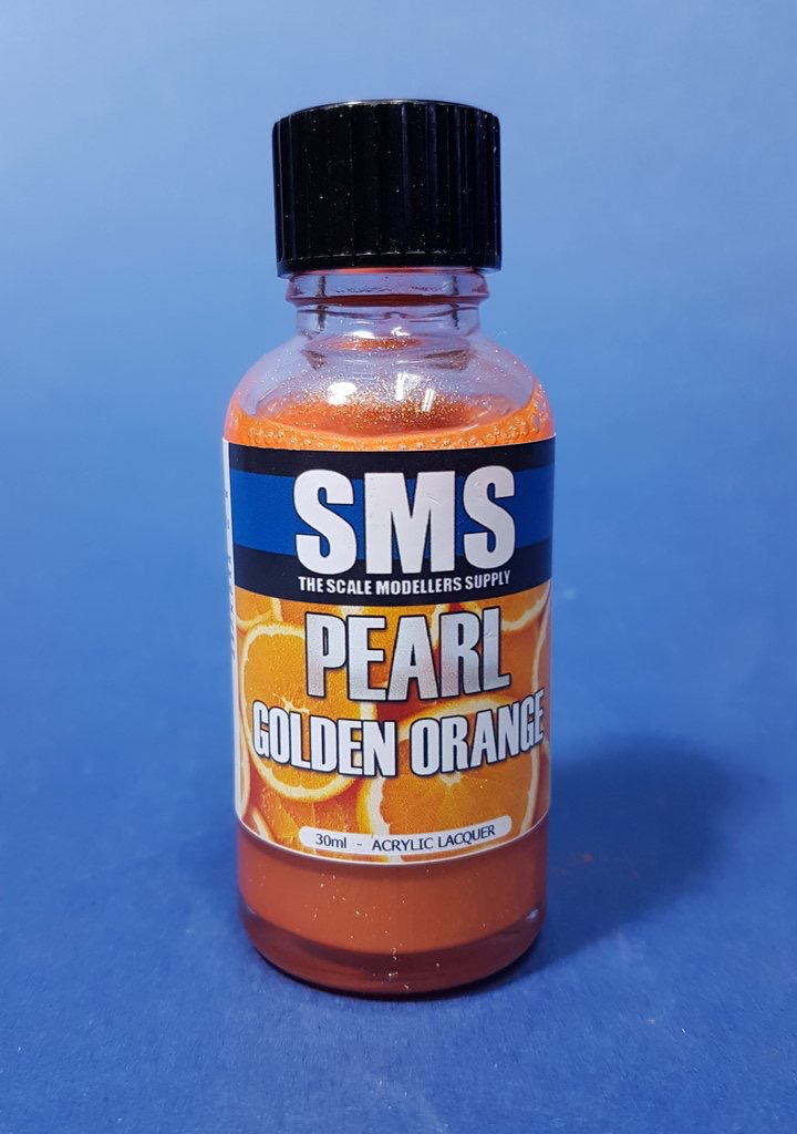 Paint SMS Pearl Acrylic Lacquer GOLDEN ORANGE 30ml