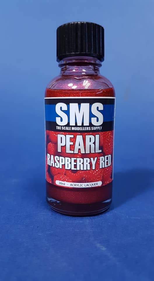 Paint SMS Pearl Acrylic Lacquer RASPBERRY RED 30ml