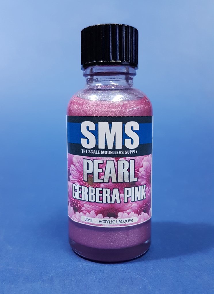 Paint SMS Pearl Acrylic Lacquer GERBERA PINK 30ml