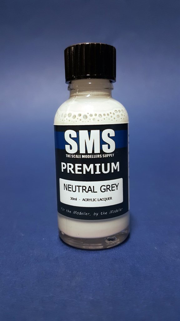 Paint SMS Premium Acrylic Lacquer NEUTRAL GREY 30ml