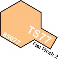 Paint Tamiya Color Spray for Plastics TS-77 Flat Flesh 2. 100ml Spray Can