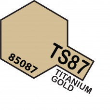 Paint Tamiya Color Spray for Plastics TS-87 Titanium Gold. 100ml Spray Can