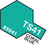 Paint Tamiya Color Spray for Plastics TS-41 Coral Blue. 100ml Spray Can