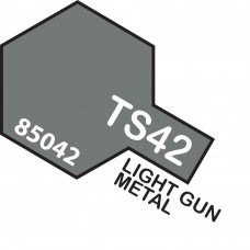 Paint Tamiya Color Spray for Plastics TS-42 Light Gun Metal. 100ml Spray Can