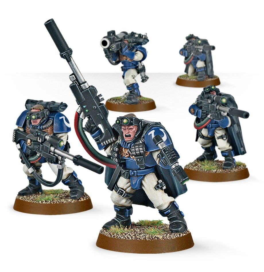 Toys GW Space Marine Scout Squad with Sniper Rifles