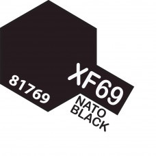 Paint Tamiya Color Mini Acrylic Paint XF-69 Flat Nato Black
