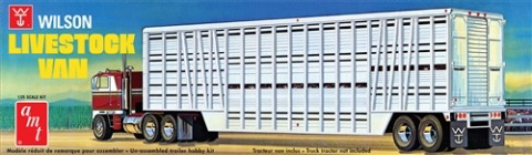 Plastic Kits AMT (n) 1:25 Wilson Livestock Van Trailer.