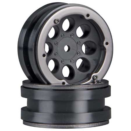 Wheels AXIAL 8-Hole 1.9 Beadlock Wheel Black (2)