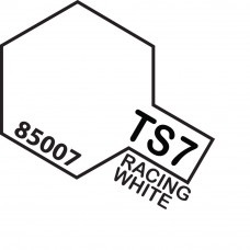Paint Tamiya Color Spray for Plastics TS-7 Racing White. 100ml Spray Can