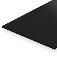 Static Models EVERGREEN 9514 15 X 30cm Black Styrene Sheet .030  (Pack 2)