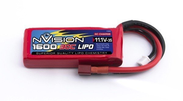 Battery LiPo NVISION Soft Case Lipo 3S 11.1V 1600 30C Battery