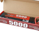 Battery NiMh Redback Battery 7.2V 5000mA NiMh Stick Pack with Deans