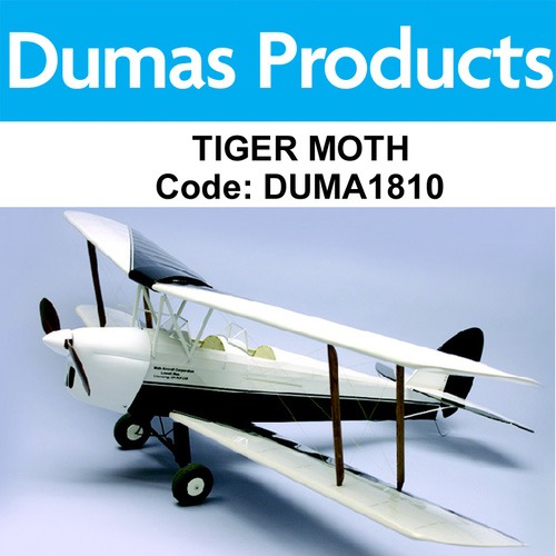 Aircraft DUMAS 35 Inch Tiger Moth Kit R/C Electric Powered