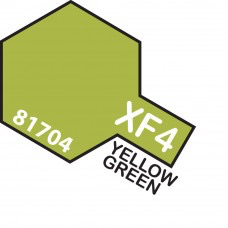 Paint Tamiya Color Mini Acrylic Paint  XF-4 Flat Yellow/Green
