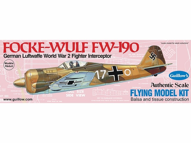 Toys Guillows Focke-Wulf FW-190 Model Kit