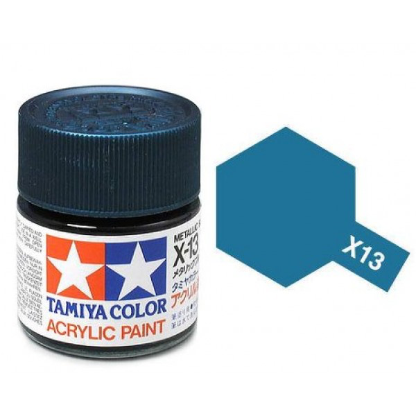 Paint Tamiya Color Mini Acrylic Paint (Gloss)  X13 Metallic Blue