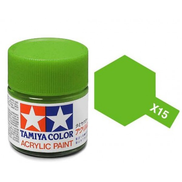 Paint Tamiya Color Mini Acrylic Paint (Gloss)  X15 Light Green