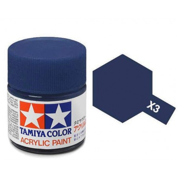 Paint Tamiya Color Mini Acrylic Paint (Gloss)  X3 Royal Blue