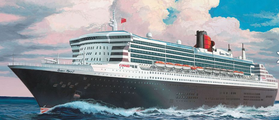 Plastic Kits Revell OceanLiner QUEEN MARY 2 1/1200 Scale