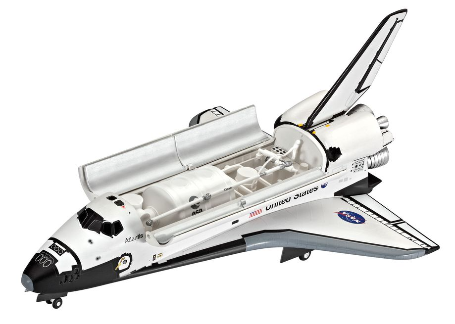 Plastic Kits Revell Space Shuttle Atlantis 1/144 Scale