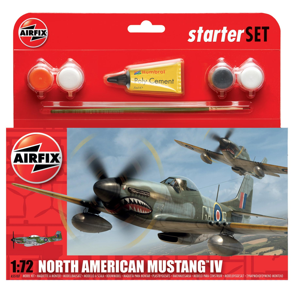 Plastic Kits Airfix North American Mustang IV Starter Set 1:72
