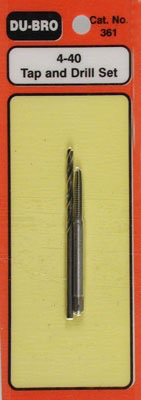 General Dubro 4/40 Tap & Drill Set