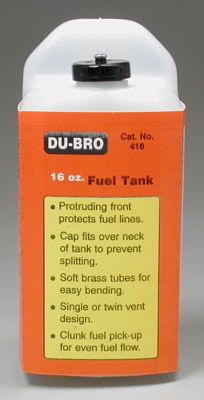 General Dubro 16 oz Square Fuel Tank